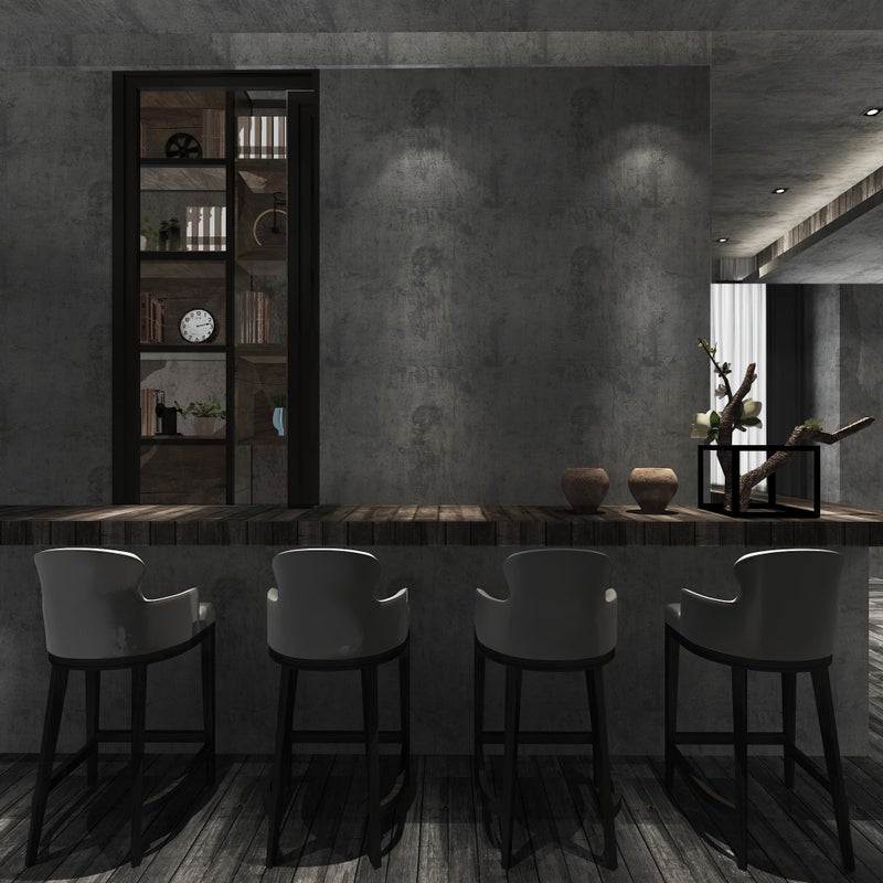TOTIO Gray Concrete Contact Paper Matte Thick Textured Grey Cement Wallpaper Peel Stick Countertop Contact Paper Removable Waterproof Adhesive Industrial Style Wall Sticker Kitchen Table Vinyl Wrap 16"x118" - Image 3