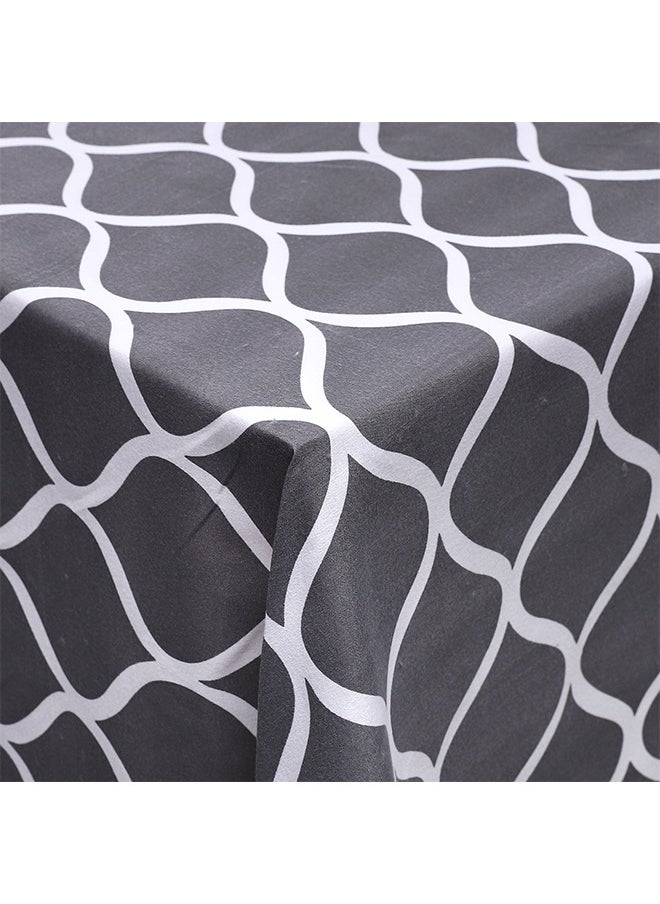snooze Flat Bed Sheet set 3pcs, 220*235 cm+ Free 2 Pillowcases, Gray waves design  - Image 5