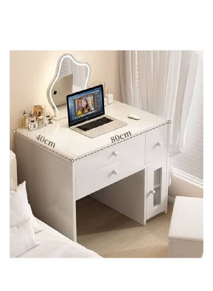 keke Multifunctional Makeup Vanity Dressing Table with LED Mirror and Chair 80 CM - Image 4