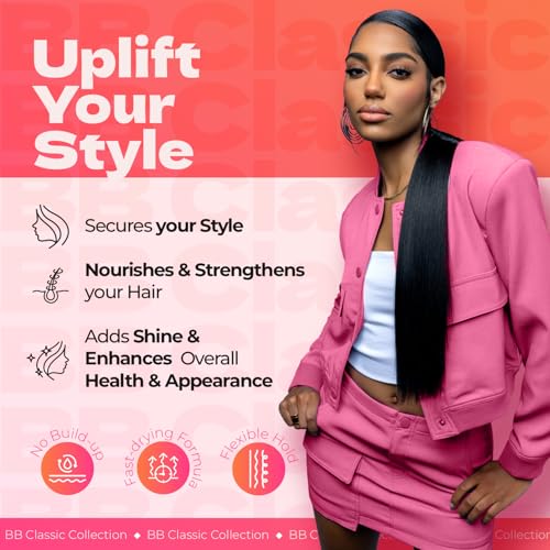 Bronner Bros Pump It Up Styling Spritz Regular 80% – Fast-Dry Hair Spray with Vitamin B5, Silk Amino Acids & Proteins – Flexible Hold Finishing Spritz Hairspray, No Build-up or Stiffness – 8oz - Image 3
