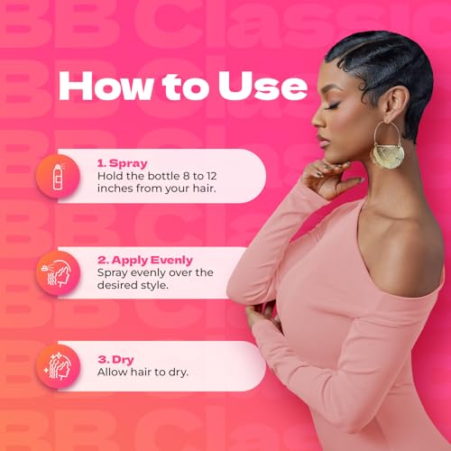 Bronner Bros Pump It Up Styling Spritz Regular 80% – Fast-Dry Hair Spray with Vitamin B5, Silk Amino Acids & Proteins – Flexible Hold Finishing Spritz Hairspray, No Build-up or Stiffness – 8oz - Image 5