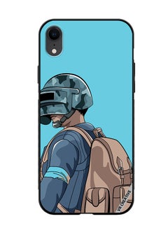 Protective Case Cover For Apple iPhone XR Helmet And In Military Uniform Design Multicolour