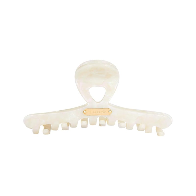 EVITA PERONI Extra Large Hair Clips for Women with Strong Grip Suitable for Oversized hairstyles, Hair Claw Full Clip and Half Clip - White