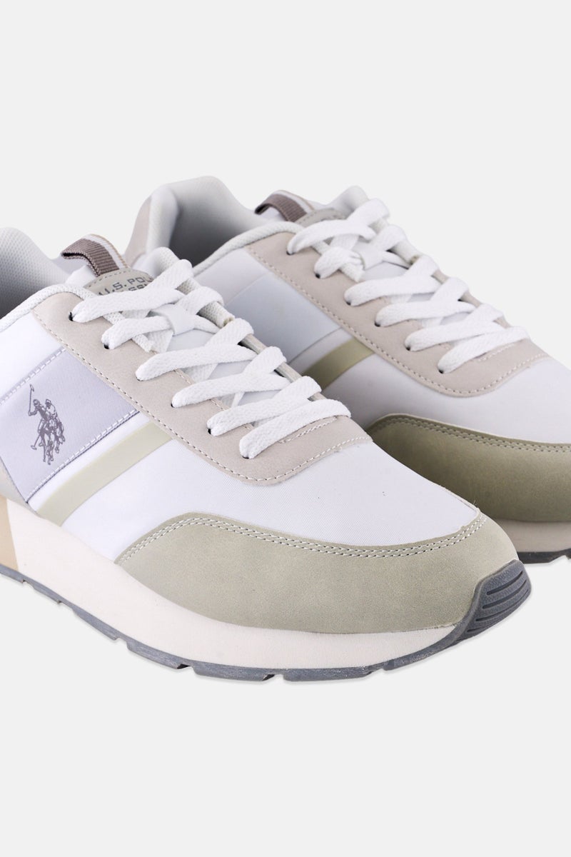 U.S. Polo Assn. Men Nylon-Eco Suede Lace Up Casual Shoes, Multicolor  - Image 3