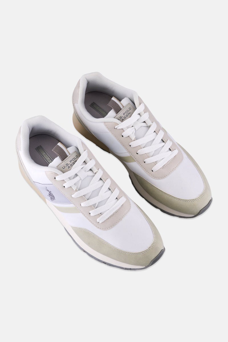 U.S. Polo Assn. Men Nylon-Eco Suede Lace Up Casual Shoes, Multicolor  - Image 4