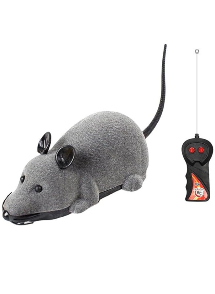 Mini RC Wireless Remote Control Electronic Rat Mouse Mice Toy(Grey) - Image 1