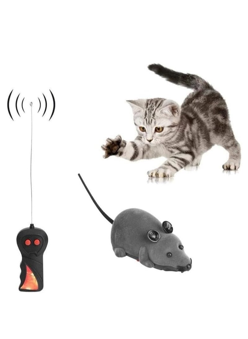 Mini RC Wireless Remote Control Electronic Rat Mouse Mice Toy(Grey) - Image 2