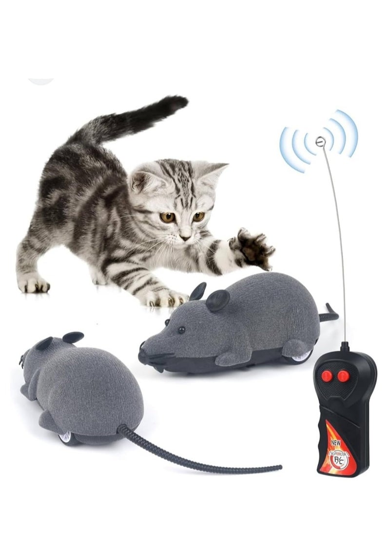 Mini RC Wireless Remote Control Electronic Rat Mouse Mice Toy(Grey) - Image 4