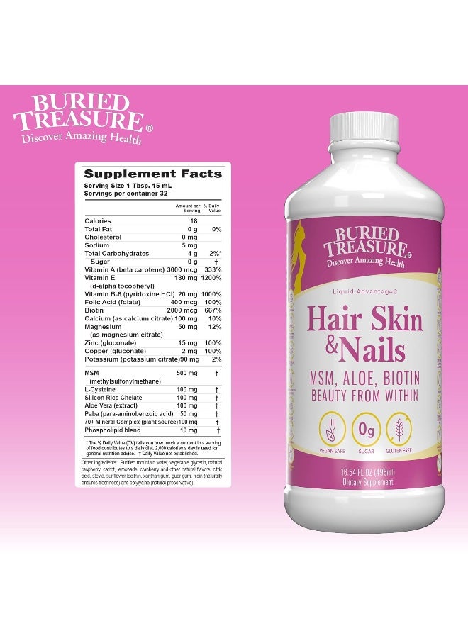 Buried Treasure Hair Skin & Nails Liquid Supplement for Women - Image 5