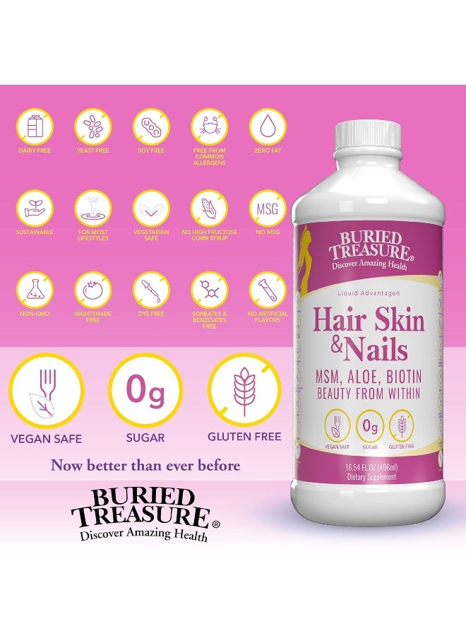 Buried Treasure Hair Skin & Nails Liquid Supplement for Women - Image 3