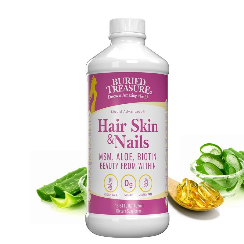 Buried Treasure Hair Skin & Nails Liquid Supplement for Women - Image 1