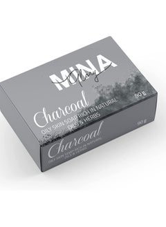 MINA Glory MIna Glory Activated Charcoal Black Soap,90g  - Image 1