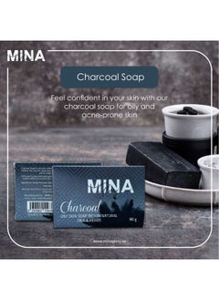 MINA Glory MIna Glory Activated Charcoal Black Soap,90g  - Image 5