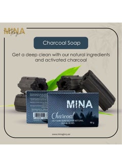 MINA Glory MIna Glory Activated Charcoal Black Soap,90g  - Image 4
