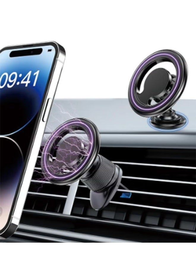 Magsafe Car Holder, Car Phone Magnet Air Vent Magnetic Car Mobile Holder Rotatable Car Mount Fit - Image 1