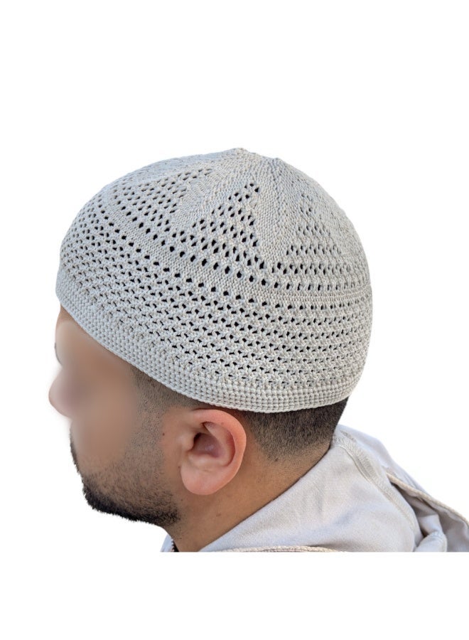 طاقية صلاة تركية من القطن – تصميم إسلامي أنيق مريح للاستخدام اليومي والعبادة - Image 3