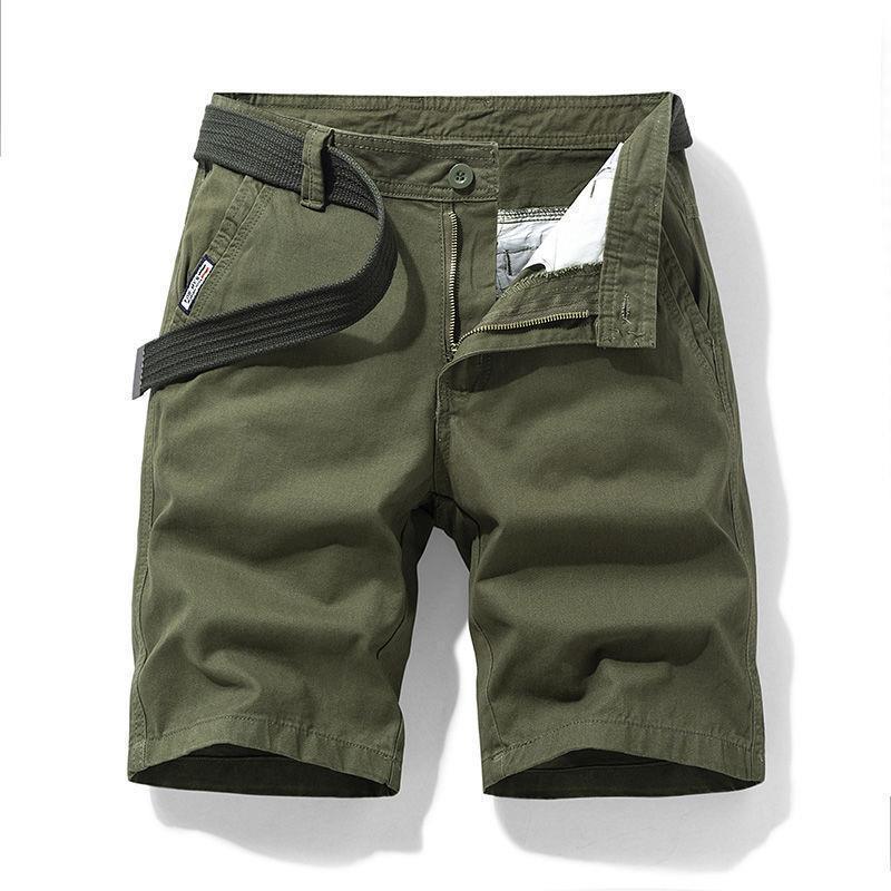 Cotton Summer Mens Casual Shorts Black  - Image 2