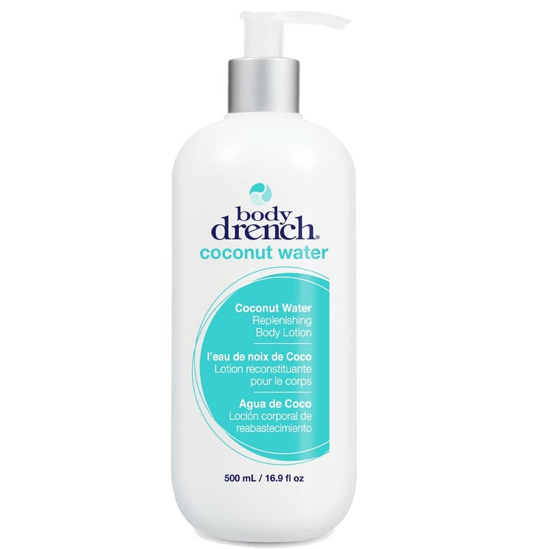 Body Drench Body Lotion for Women, Coconut Water â€“ Hydrating Coconut Lotion for Dry Skin, Moisturizer Skin Care, 16.9 fl oz - Image 1