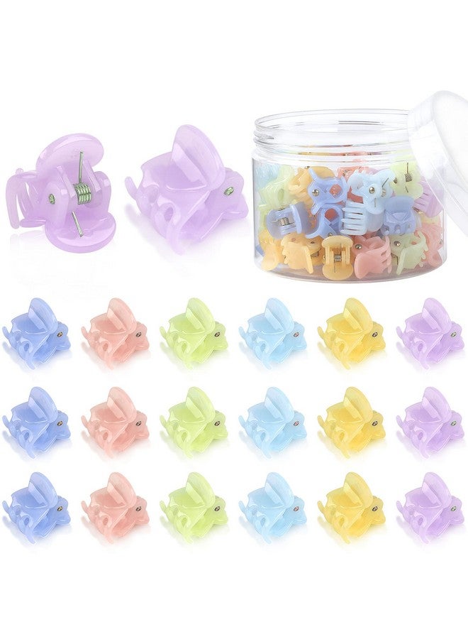 JANYUN 48 Pcs Small Mini Hair Claw Clips Hair Clamps For Women Girl'S Hair (Colorful) - Image 1