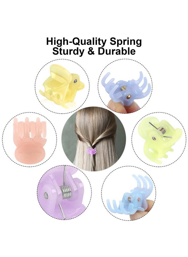 JANYUN 48 Pcs Small Mini Hair Claw Clips Hair Clamps For Women Girl'S Hair (Colorful) - Image 4