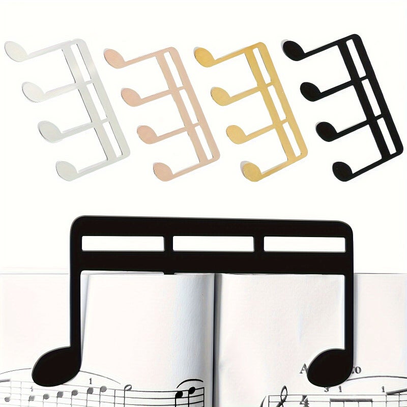 Black Mixed Color Book Clip For Piano Keyboard Stand Music Lovers Practice Performance - Image 1