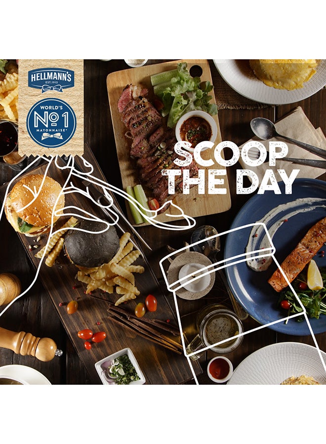 Hellmann's Mayonnaise, Ideal as a dip, dressing or spread, Real, 100% recycled plastic bottle, 450g - Image 5