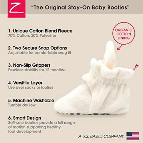Zutano Unisex-Baby Cozie Fleece Bootie, Cream, 6 Months - Image 3