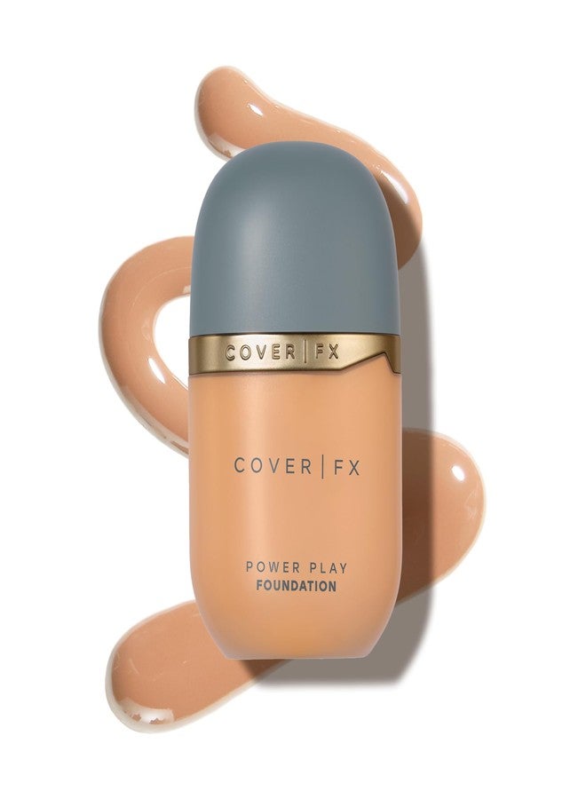 COVER FX Power Play Foundation - Shade M2 - Buildable Full Coverage - Waterproof Sweat-Proof Transfer-Proof - Natural Matte Finish - All Skin Types - Image 1