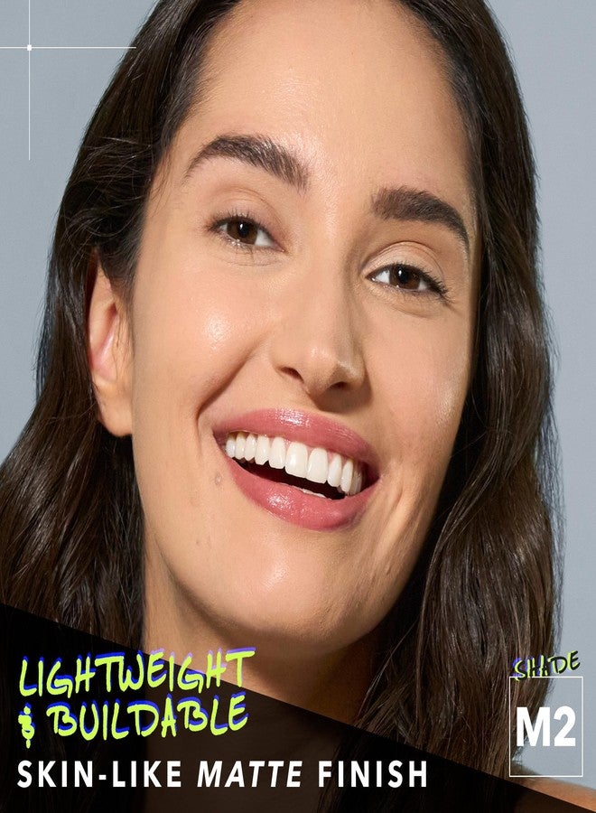 COVER FX Power Play Foundation - Shade M2 - Buildable Full Coverage - Waterproof Sweat-Proof Transfer-Proof - Natural Matte Finish - All Skin Types - Image 2