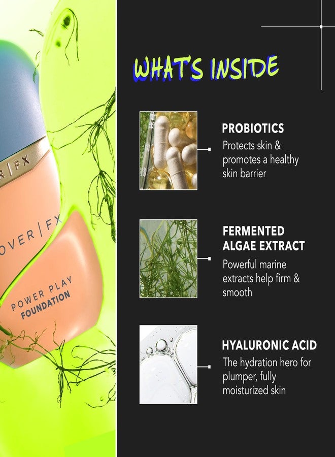 COVER FX Power Play Foundation - Shade M2 - Buildable Full Coverage - Waterproof Sweat-Proof Transfer-Proof - Natural Matte Finish - All Skin Types - Image 5