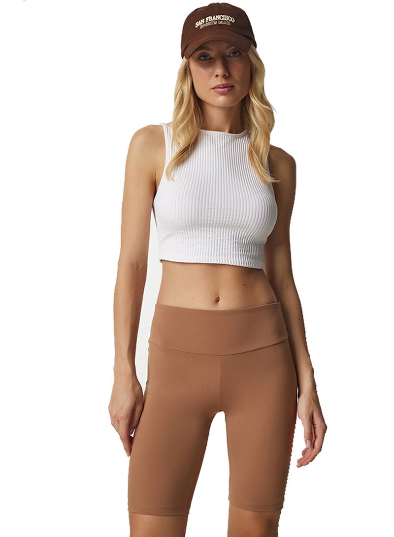 كابريشوس شورت كابريسيوس عالي الخصر للنساء - شورت رياضي فاخر بمقاسات متعددة - Image 4