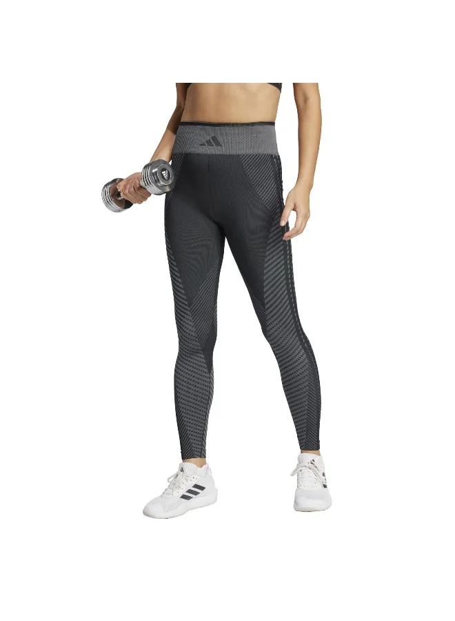 Adidas Knit 7/8 L Black Training Tights For Women XS