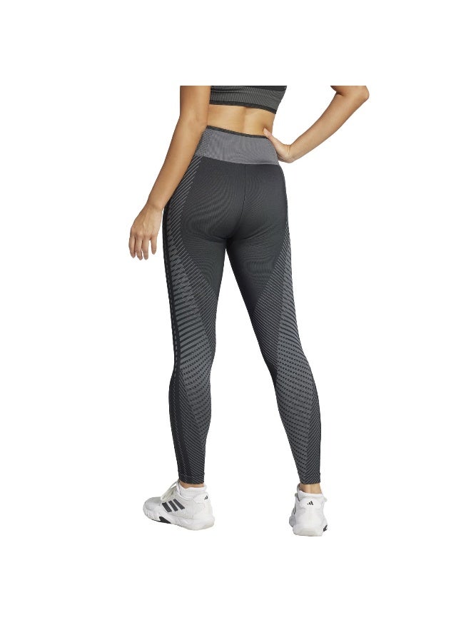 Adidas Knit 7/8 L Black Training Tights For Women XS - Image 3