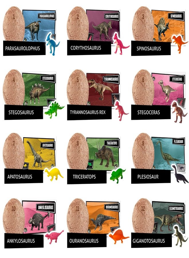 JitteryGit Jittery Jit | Dino Eggs Dig Kit, Dinosaur Eggs for Kids 3-5, Perfect for Dinosaur Birthday Party Supplies |Party Games - 12 Dino Eggs Excavation Set for Kids - Image 5