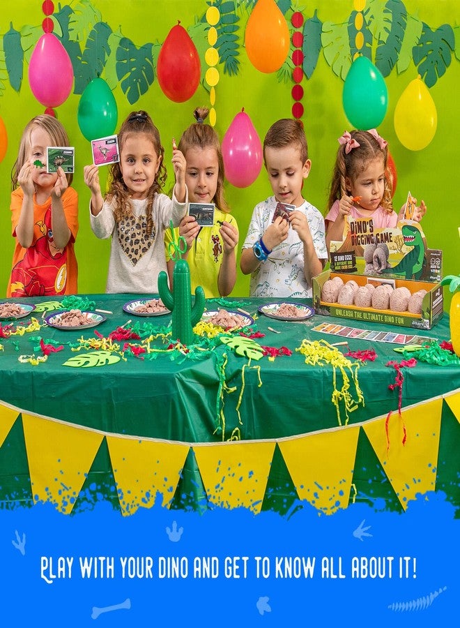 JitteryGit Jittery Jit | Dino Eggs Dig Kit, Dinosaur Eggs for Kids 3-5, Perfect for Dinosaur Birthday Party Supplies |Party Games - 12 Dino Eggs Excavation Set for Kids - Image 4