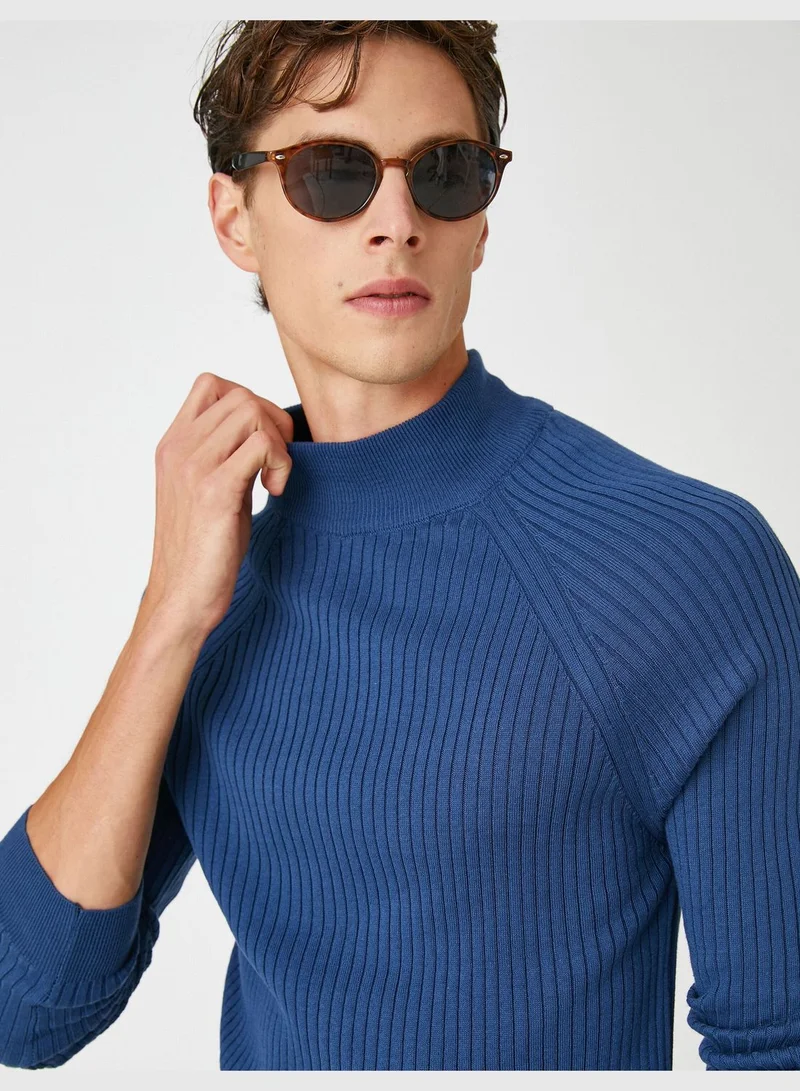 KOTON Basic Knitwear Sweater Half Turtleneck