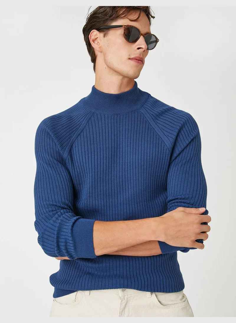 KOTON Basic Knitwear Sweater Half Turtleneck