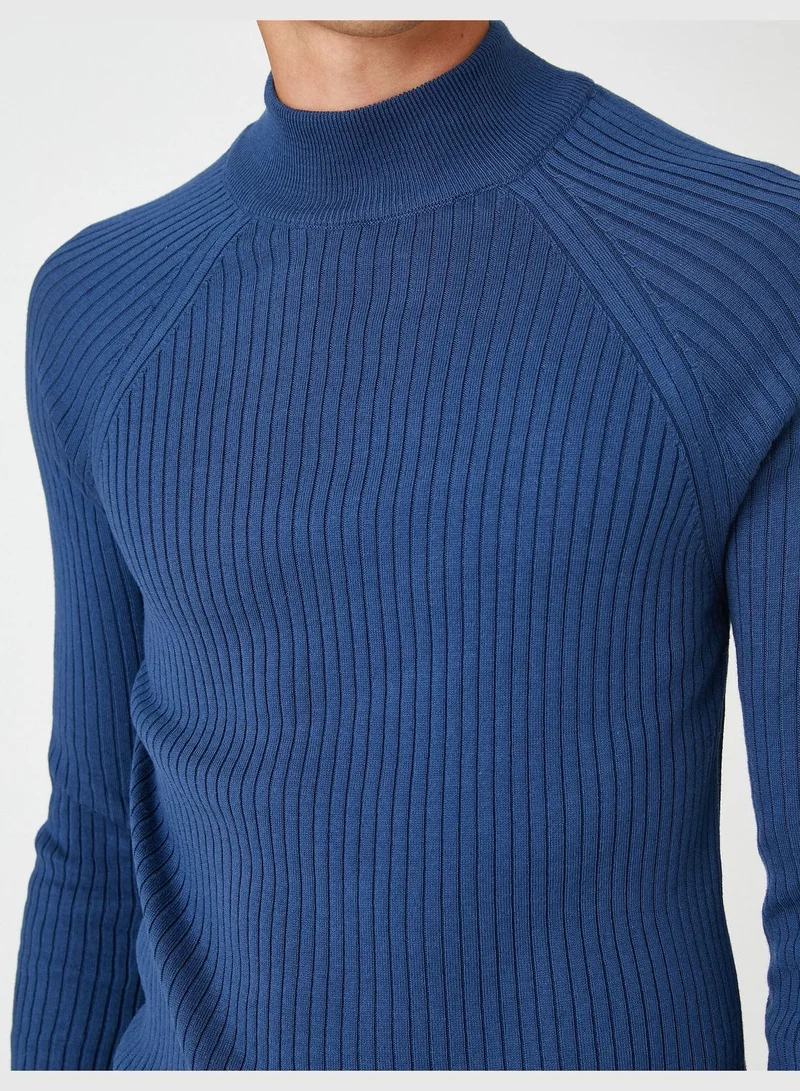 KOTON Basic Knitwear Sweater Half Turtleneck