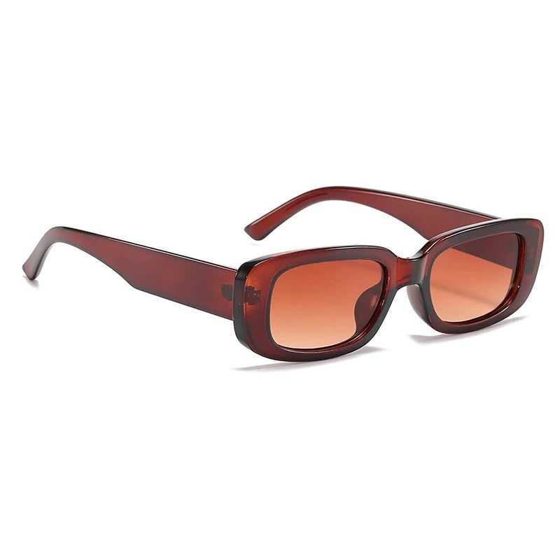 Dervin UV Protected Rectanglular Retro Driving Narrow Square Frame Sunglasses for Women - Image 1