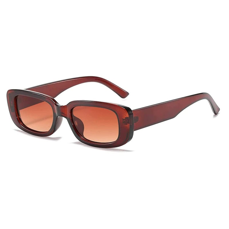 Dervin UV Protected Rectanglular Retro Driving Narrow Square Frame Sunglasses for Women - Image 3