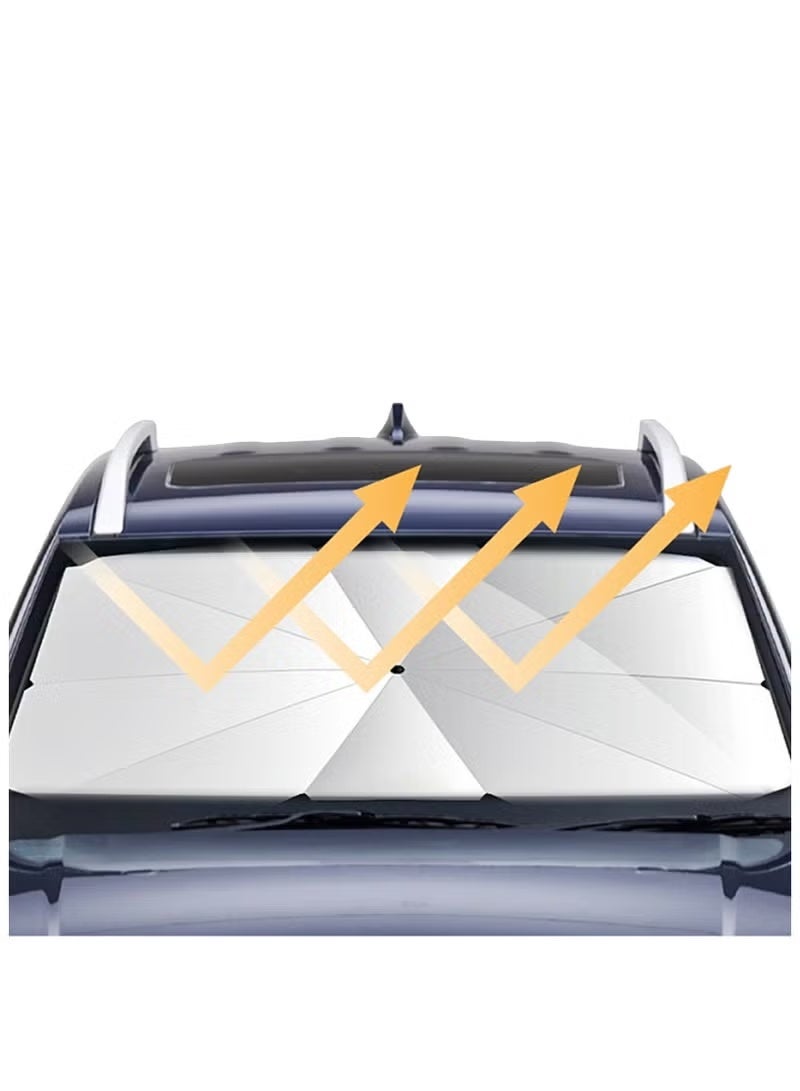 مظلة سيارة أمامية قابلة للسحب لحماية السيارة من الشمس - Image 5