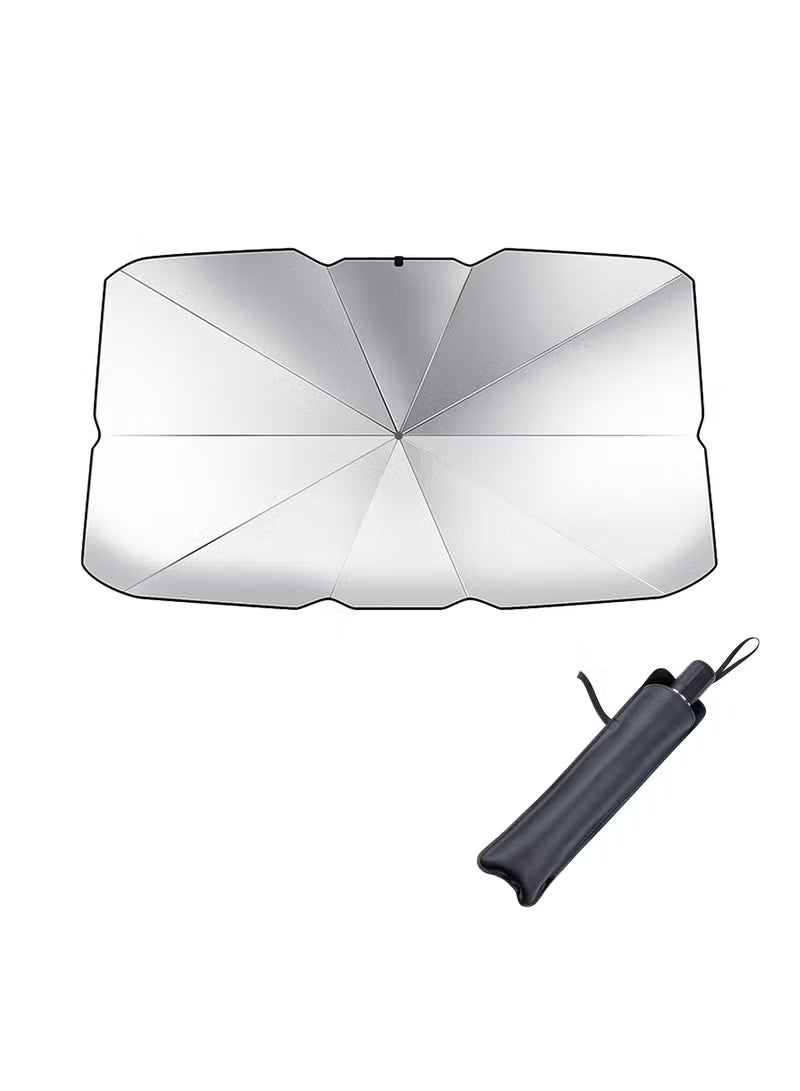 مظلة سيارة أمامية قابلة للسحب لحماية السيارة من الشمس - Image 1