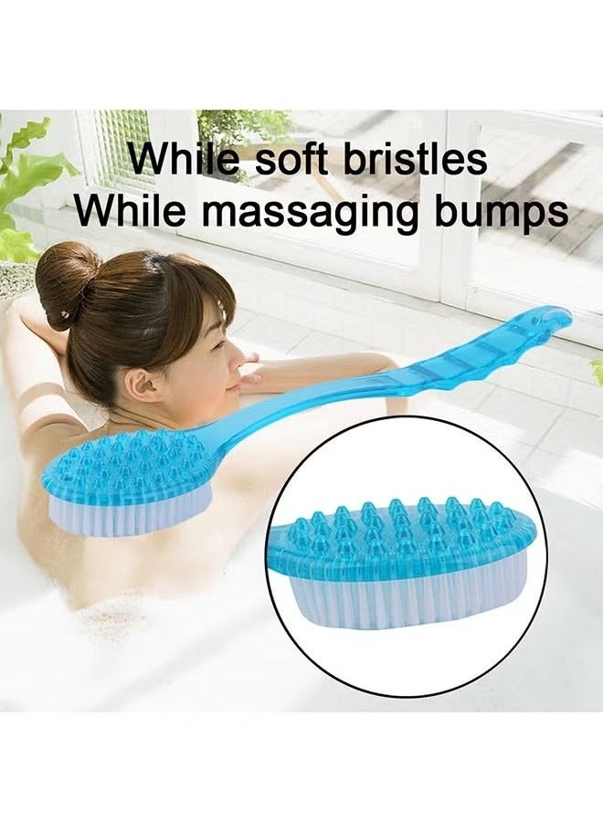 Ucanbe Long Handle Ultra Soft Bath Shower Brush Blue 36.6x7x3centimeter - Image 5