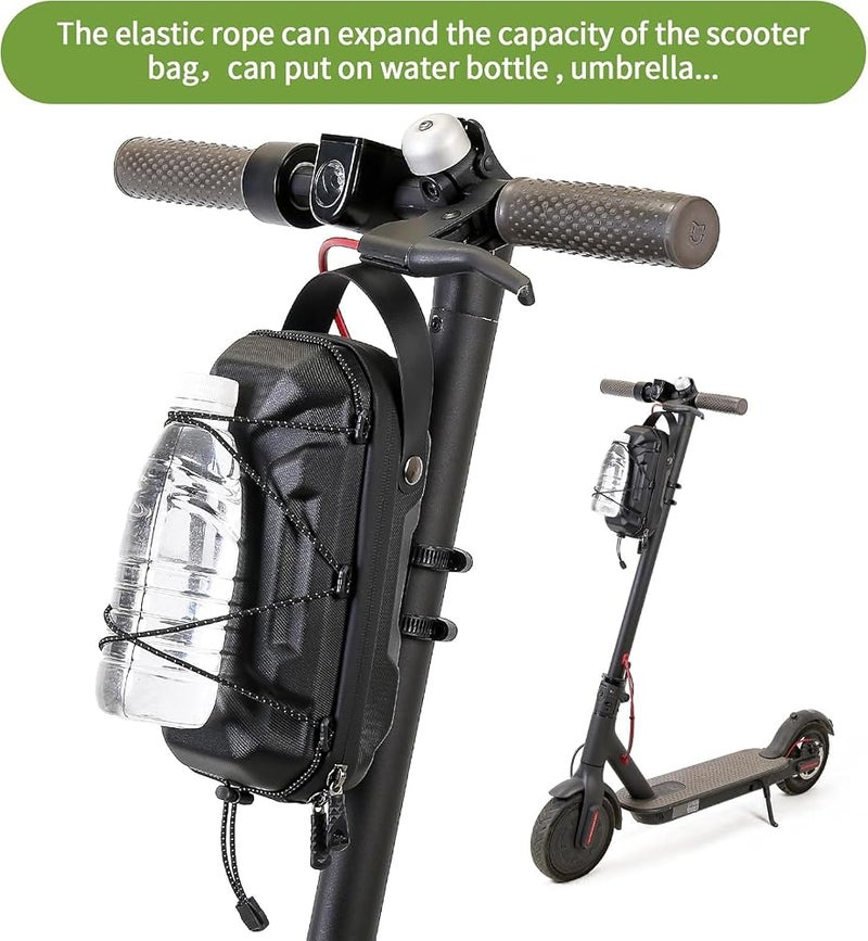 NALACAL Electric Scooter Bag, Waterproof Handlebar Storage Bag with Multicolor Drawstrings, 2L Large Capacity for Scooters, Bikes, Segway Ninebot, and NIU - Image 1
