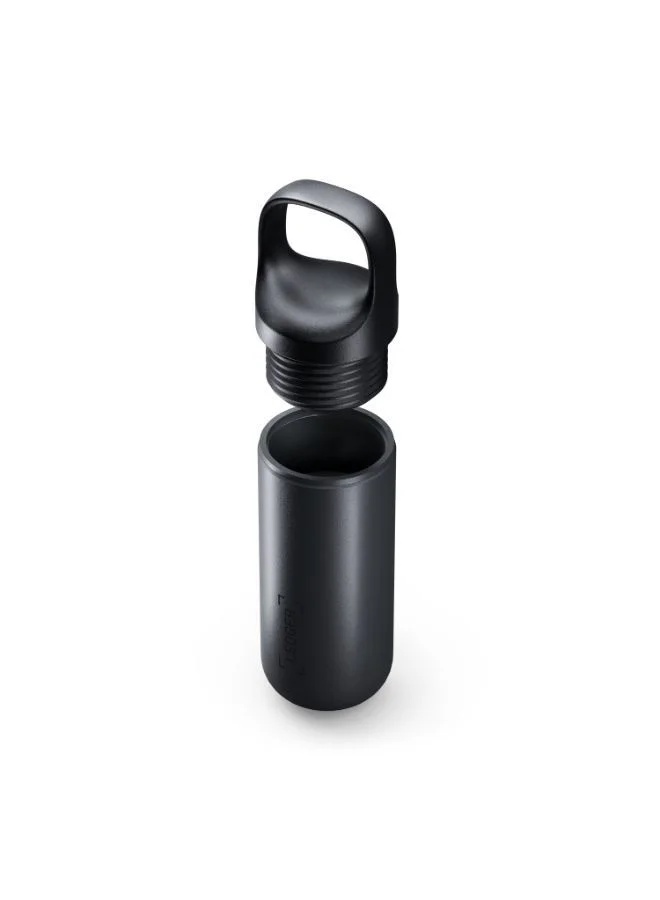 Ledger Nano S Plus Pod | Secure & Protective Storage for Ledger Nano S Plus Hardware Wallet, Portable and Lightweight | Aluminum Finish  - Black