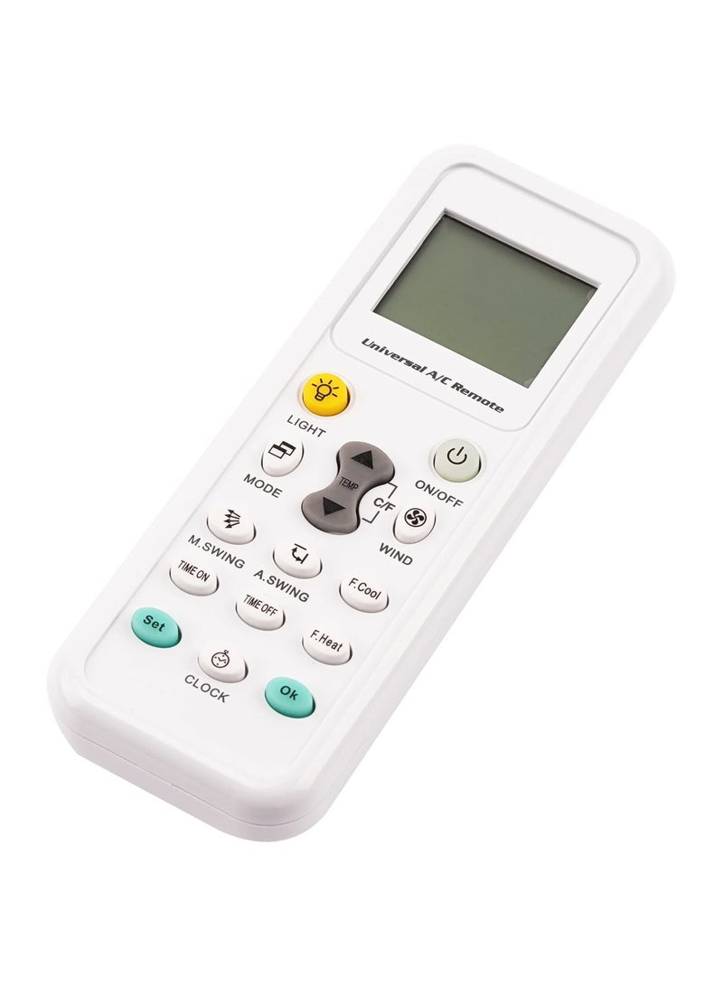 Chappeline MR01 Universal AC Remote Control AC Digital LCD for Air Conditioner A/C Remote - White - Image 1