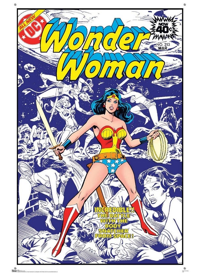 Trends International Dc Comics Wonder Woman Cover Wall Poster With Push Pins - Image 4