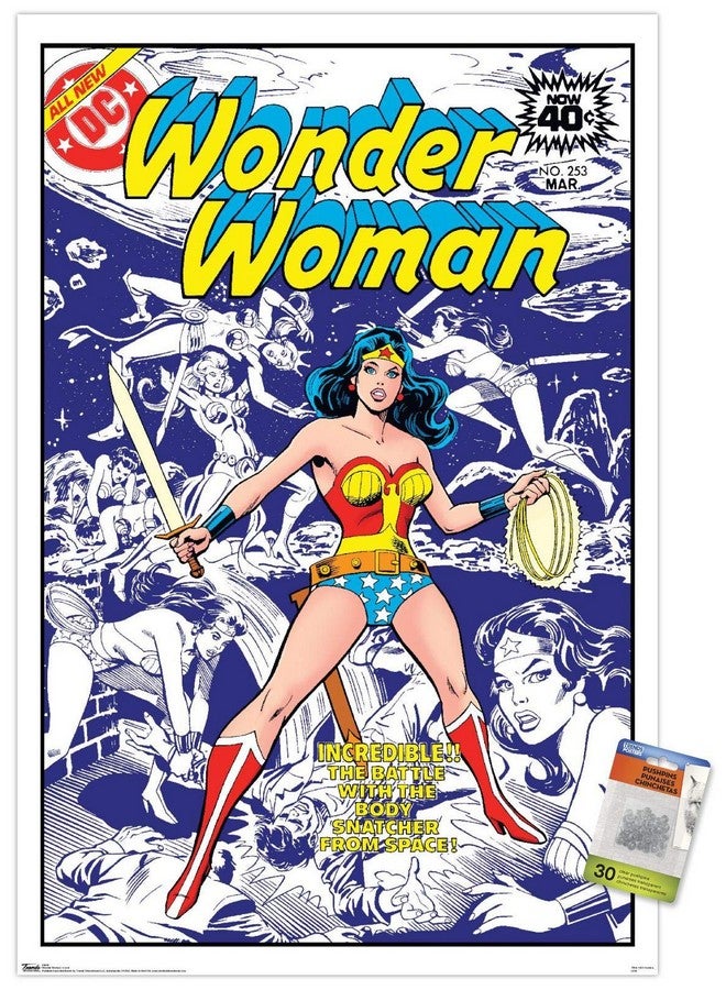 Trends International Dc Comics Wonder Woman Cover Wall Poster With Push Pins - Image 1