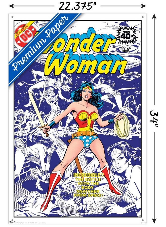 Trends International Dc Comics Wonder Woman Cover Wall Poster With Push Pins - Image 3