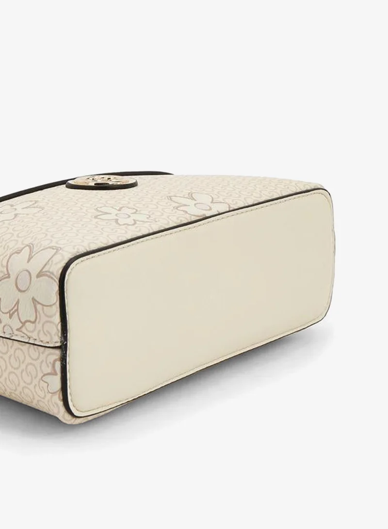 Celeste IVORY Monogram Print Crossbody Bag With Detachable Strap for Women | Best Price UAE